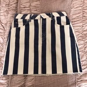 Topshop striped skirt
